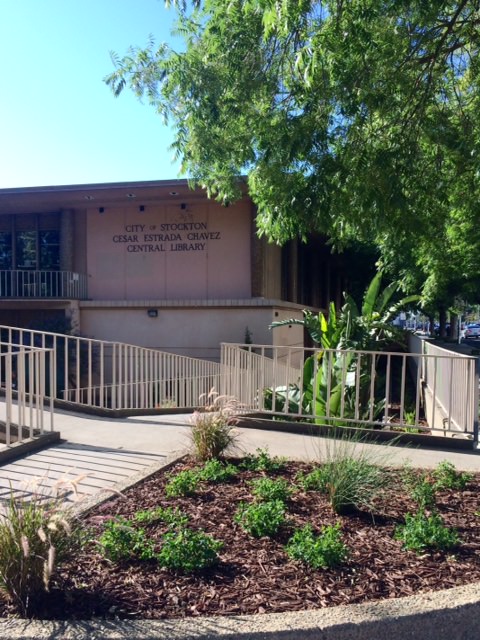 Stockton's Cesar Chavez Library Landscape 