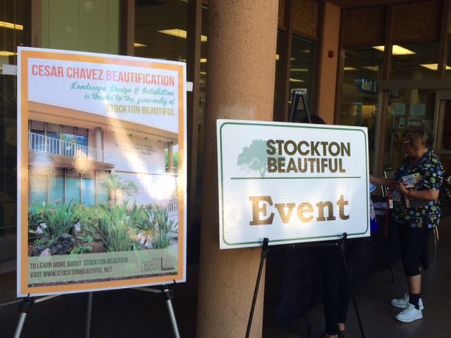Stockton's Cesar Chavez Library Landscape 
